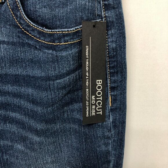 NWT Apt. 9 Women Mid Rise Bootcut Jeans Size 10 Blue Denim M189 -1 - Picture 10 of 16